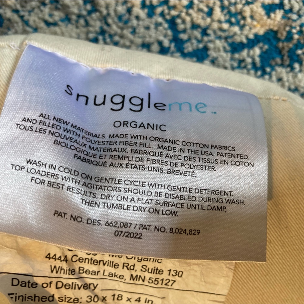 Snuggle me organic lounger